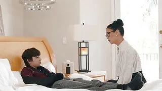 Teacher gives student a helping handjob