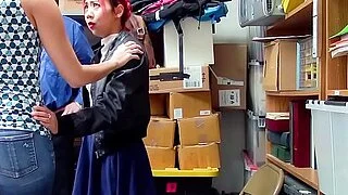 Asian MILF stepmom saves her teen offspring from the cops