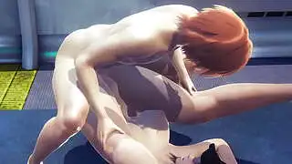Hentai Unzensiert – Mari wird auf dem Zugboden gefickt und masturbiert anschließend, während ihr die Muschi geleckt wird – Japanisches asiatisches Manga-Anime-Spiel-Porn