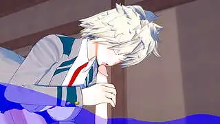 我的英雄学院 - 爆豪光己性爱 第一部分 - 日本亚洲漫画动漫游戏色情
